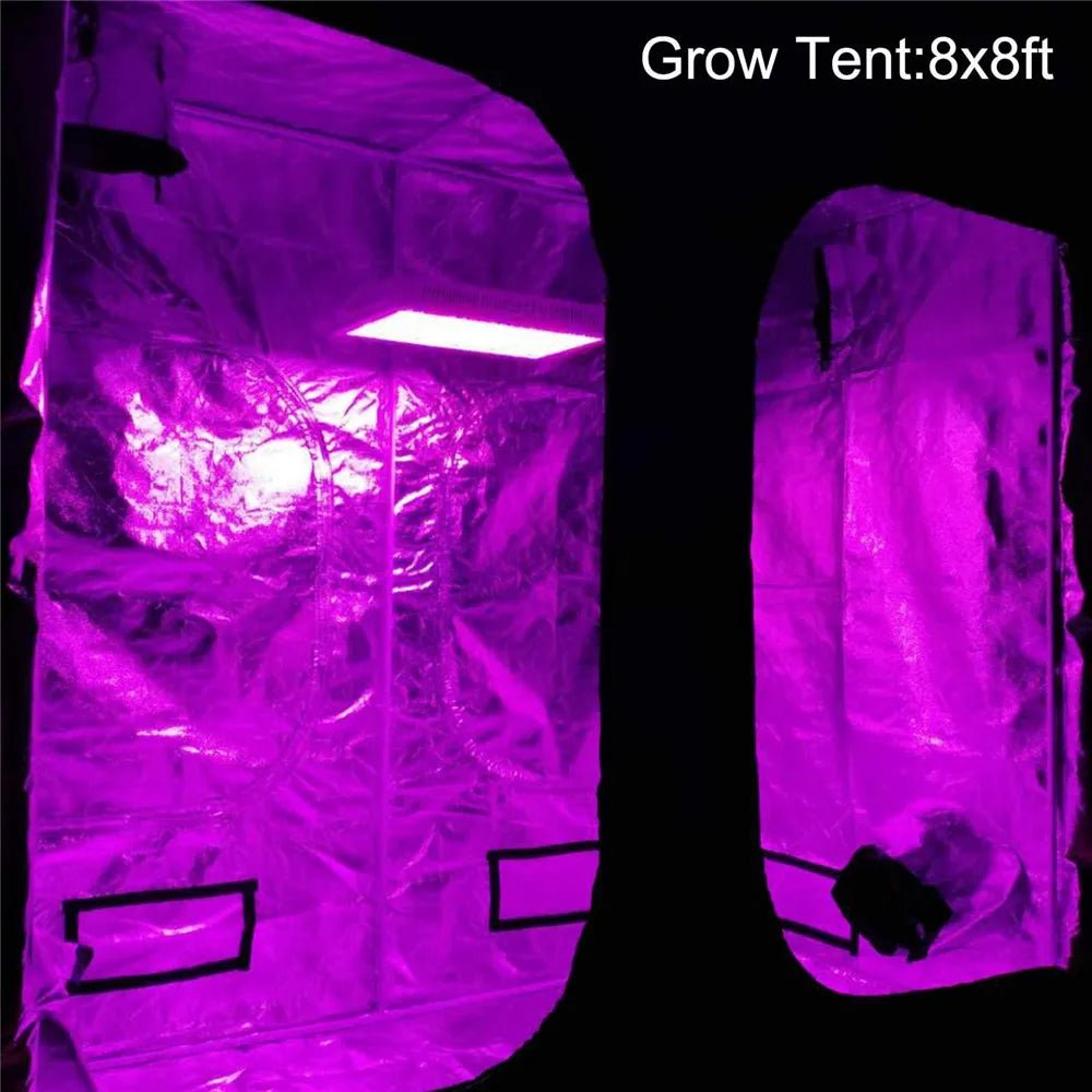 LED - Wachstumsleuchte Vollspektrum mit Doppelschalter Veg - und Blüte - Modus für Indoor - Cannabispflanzen (10W LED - Chips) einstellbar in 3000W 2000W 1500W - MR Weed1