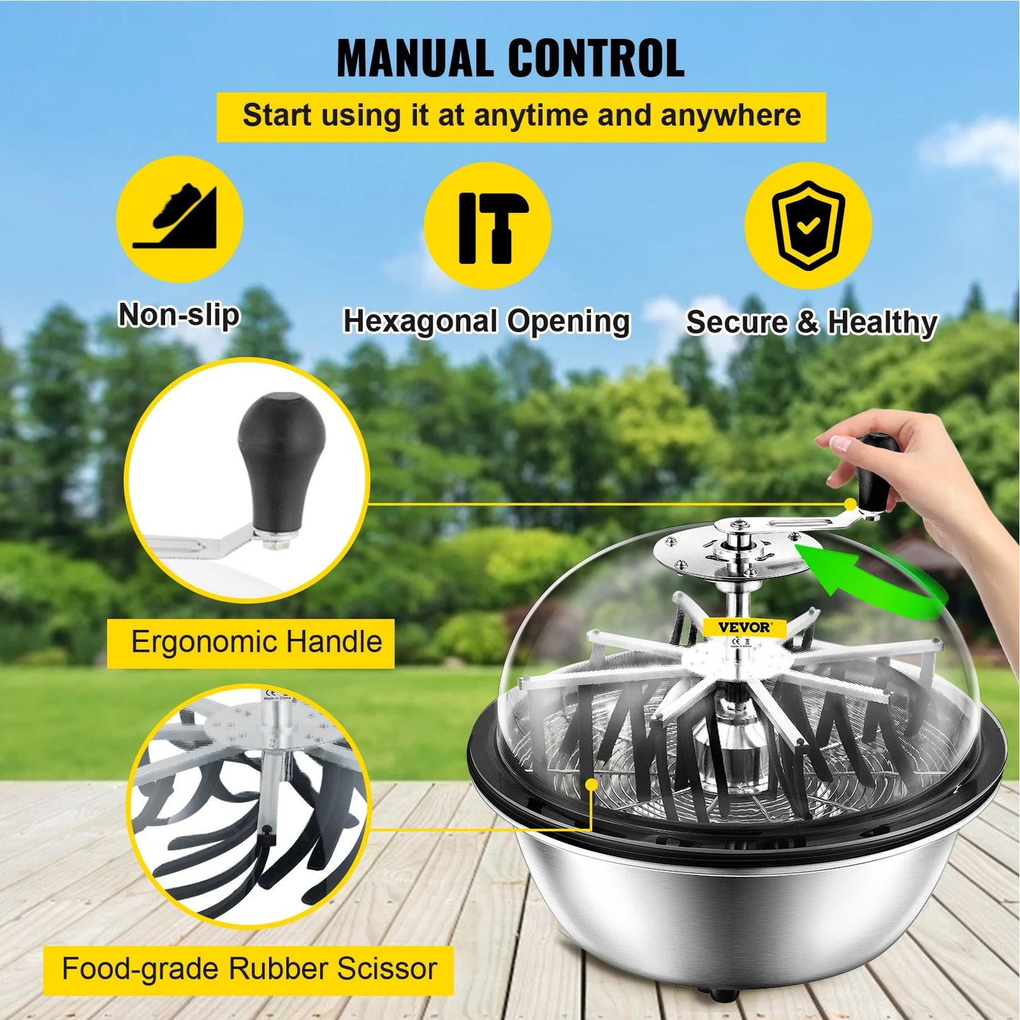 VEVOR Hydroponic Leaf Bowl Leaf Trimmer 16 Inch Twisted Spin Cut Garden Tools For Plant Bud Leaf Trimmer And Herbal Making - MR Weed1
