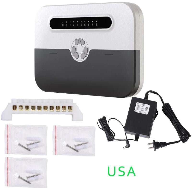 8 Station WiFi Indoor Smart Sprinkler Controller Irrigation System Remote Control by Phone Works with Alexa - MR Weed1