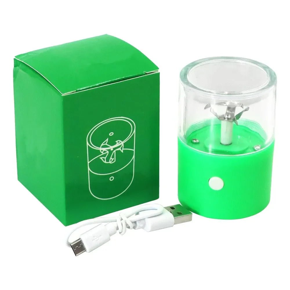 CRUSHER Mini Electric Tobacco Grinder Portable USB Charging High Speed Rotating Blade Dry Herb Grinders for Smoking Accessories - MR Weed1