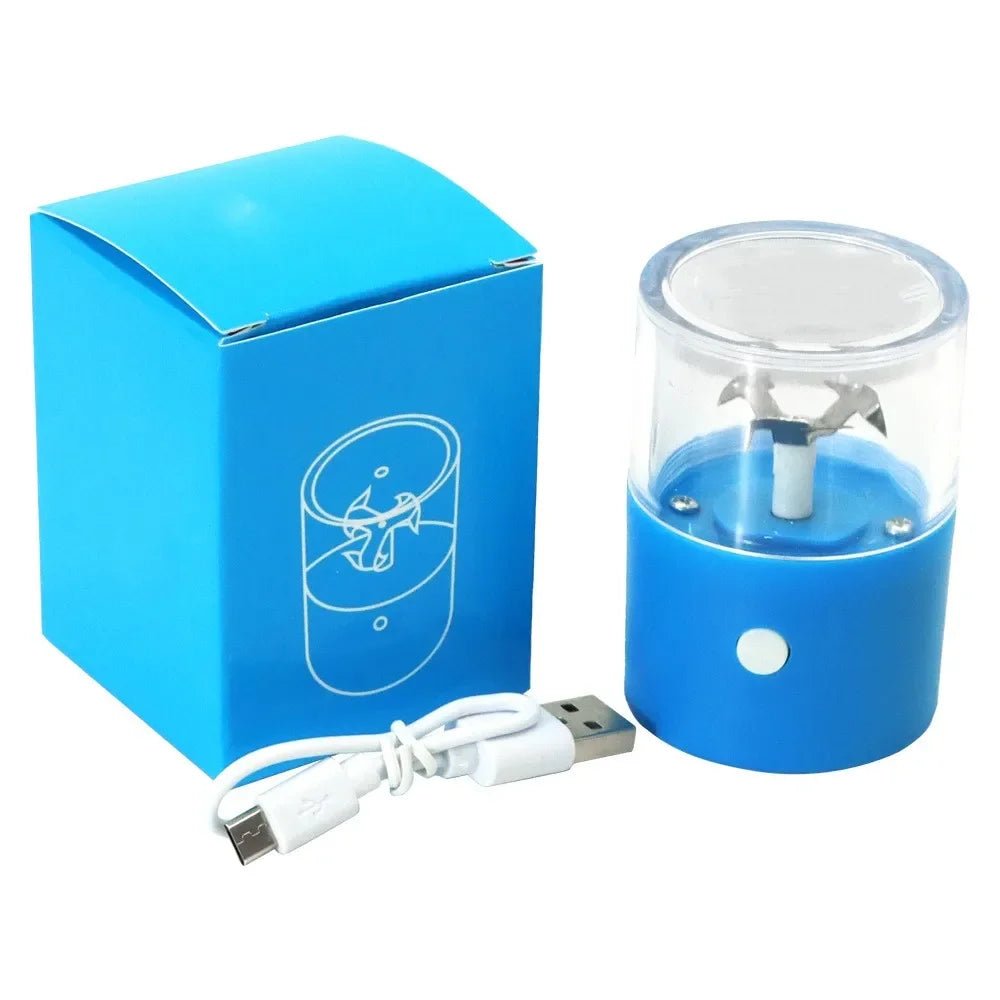 CRUSHER Mini Electric Tobacco Grinder Portable USB Charging High Speed Rotating Blade Dry Herb Grinders for Smoking Accessories - MR Weed1