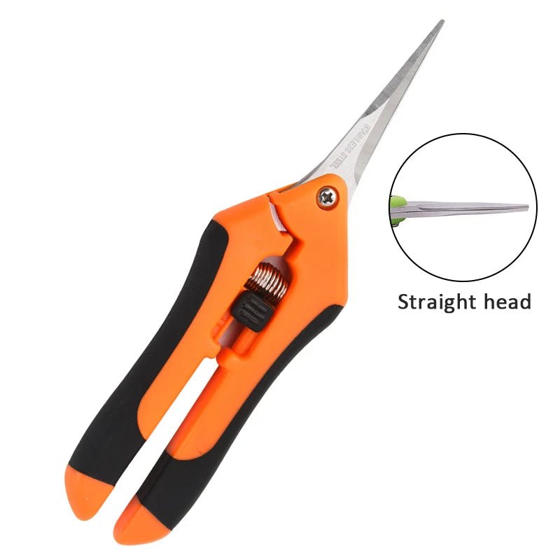 Garden Tools Secateurs Bonsai Shears Metal Gardening Scissor Pruning Tool Hand Cutter Fruit Picking Weed Household Potted 1Pcs - MR Weed1