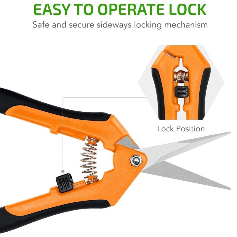 Garden Tools Secateurs Bonsai Shears Metal Gardening Scissor Pruning Tool Hand Cutter Fruit Picking Weed Household Potted 1Pcs - MR Weed1