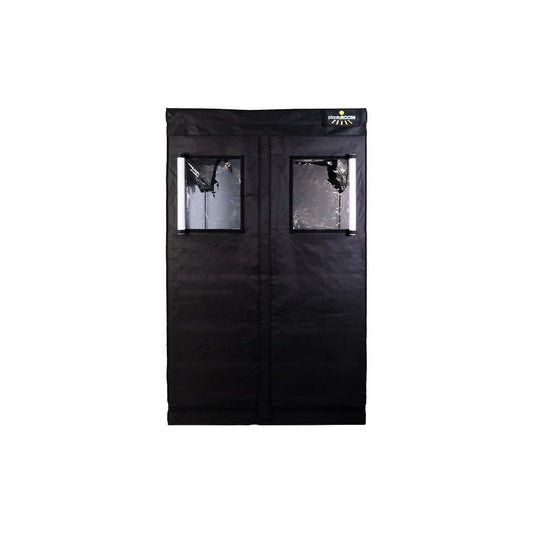 Growbox plantaROOM Pro 120 - 120x120x200cm schwarz/weiß - MR Weed1