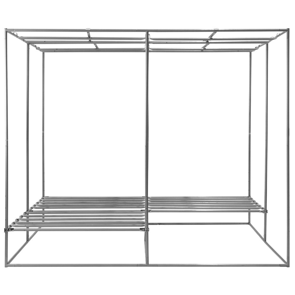 Growbox plantaROOM Pro 240 - 240x240x200cm schwarz/weiß K3 - MR Weed1