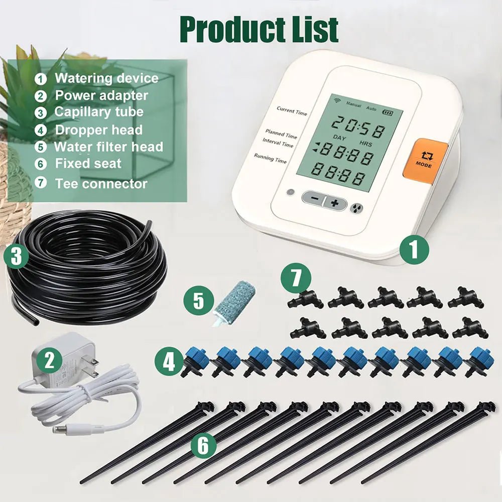WiFi Automatic Watering Controller, Drip Irrigation Device, APP Remote, Auto Timer System, Flowers, Plants, Home, Garden Tool - MR Weed1