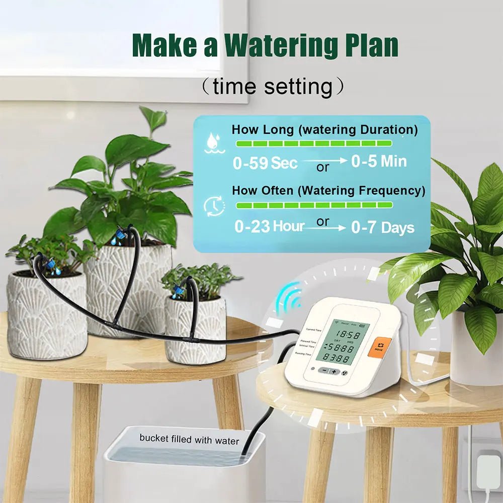 WiFi Automatic Watering Controller, Drip Irrigation Device, APP Remote, Auto Timer System, Flowers, Plants, Home, Garden Tool - MR Weed1