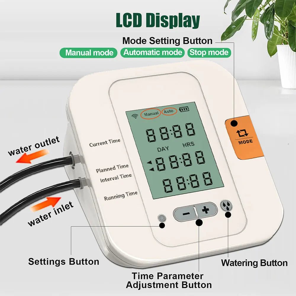 WiFi Automatic Watering Controller, Drip Irrigation Device, APP Remote, Auto Timer System, Flowers, Plants, Home, Garden Tool - MR Weed1