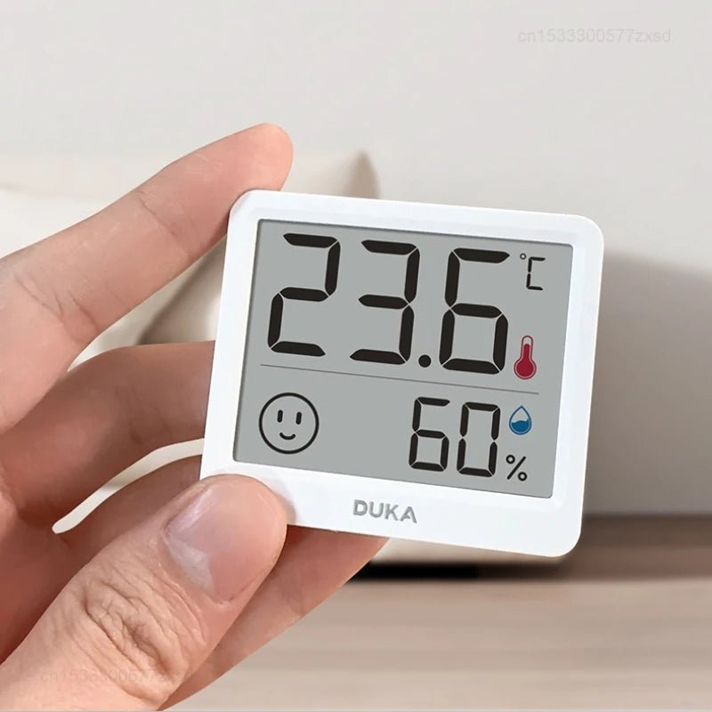 Youpin DUKA Atuman 2.5 inch LCD Electronic Digital Temperature Humidity Meter Indoor Weather Sensor Household Mini Temperature - MR Weed1
